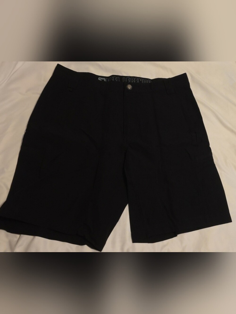 Reel Legends Black Men's Flat Front Shorts Size 34